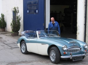 Bidding the car a fond farewell on collection by her owner