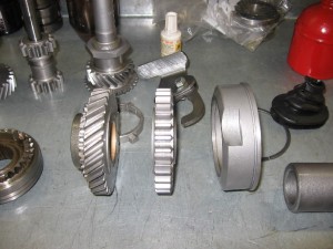 During MGB gearbox rebuild