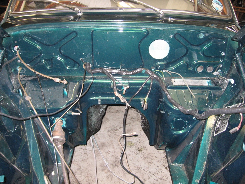 Engine bay all painted up ready to take engine