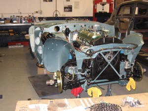 Building the car back up again. It has uprated brakes and suspension as well as a 5-speed gearbox conversion