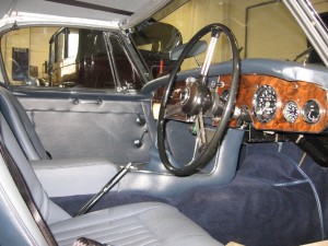 Completed cockpit area showing new trim